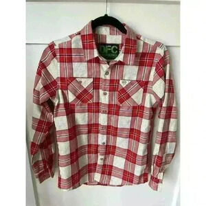 Dixxon Flannel Co. Boys S&S 2020 Plaid Button Down Shirt, sz Youth L